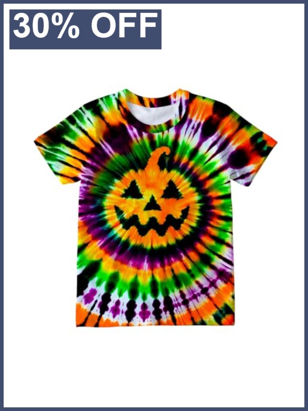 Kids Tie Dye Graphic Tee Short Sleeve Crew Neck